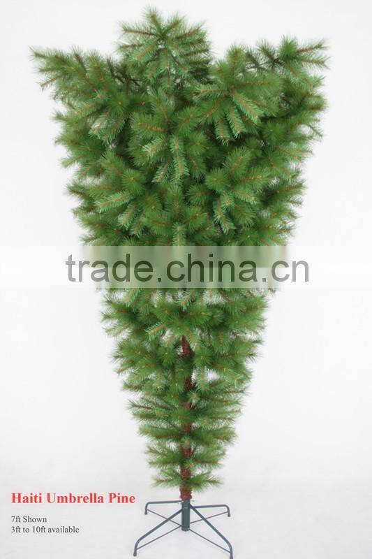 BSCI ! 6FT/180CM Green PE Tips Premium Artificial Christmas Fir Tree/Red Berry decoratived christmas pvc tree