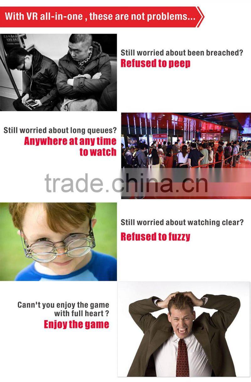 WIFI Bluetooth 4.0 3d glasses All in one Virtual Reality VR headset