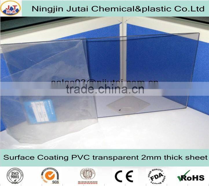 Transparent non-toxic flat rigid PVC sheet