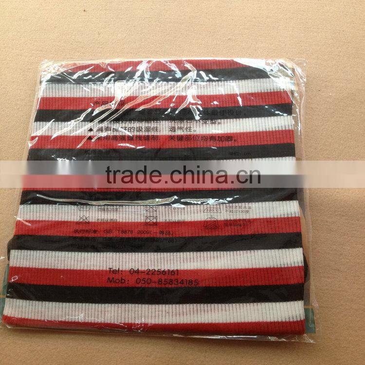 0.7USD Stock Cheappest Rib Cotton Colorful Strip Men Running Singlet/ Men Tops ( kcbx004 )