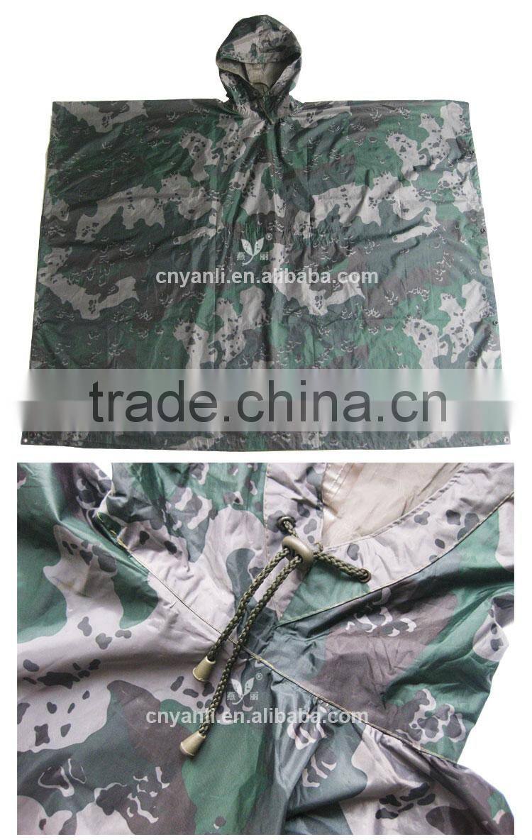 YANLI military poncho raincoat for army or tactical use