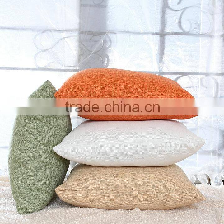 Soft material wholesale plain linen cushion cover