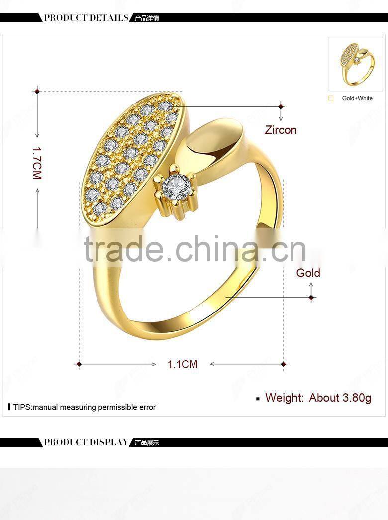 Fashion jewelry accessories 18k gold engagement wedding ring
