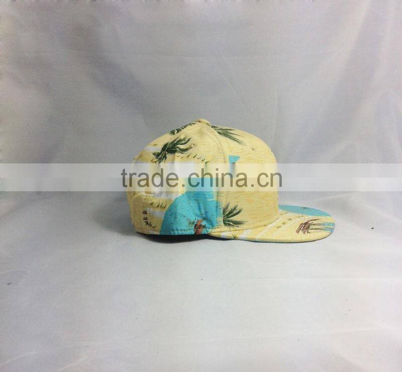 Fashion cotton printed leisure beach summer cheap baseball cap for ladies