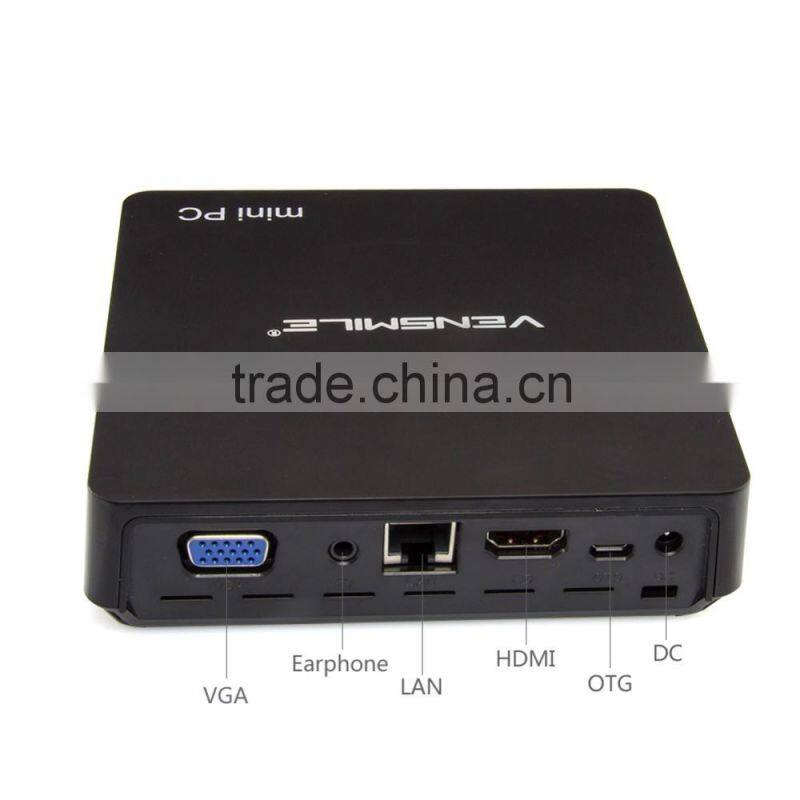 Mini pc x86 Vensmile mini pc with vga mini pc intel cherry trail z8300 mini pc x86