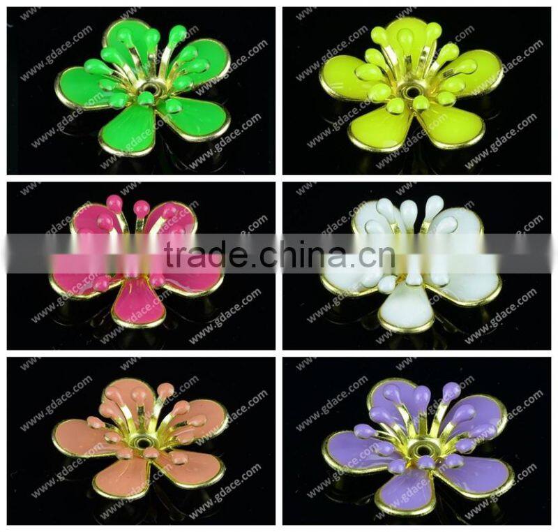 Retro stereoscopic oil drip epoxy craft flowers in China