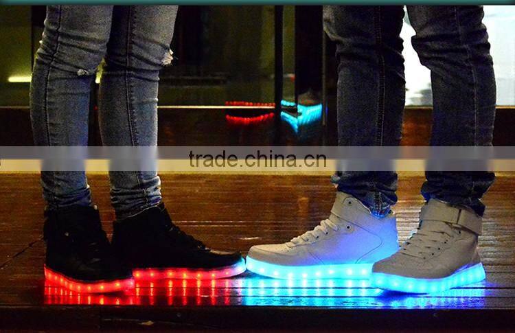 Dubai shoes 2016 summer LED shoes glowing flashing shoes adult