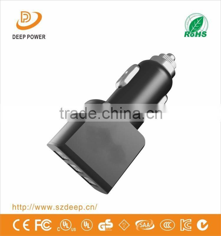 Shenzhen Made High quality Portable 3usb car charger, custom design universal car charger