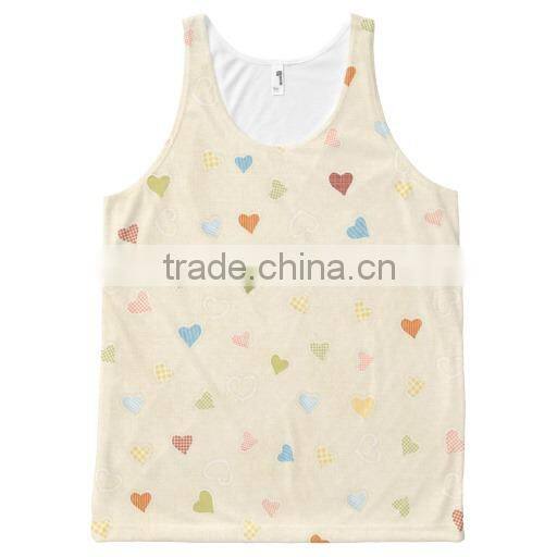 hot sale stylish cotton plain dri fit custom tank top for girls