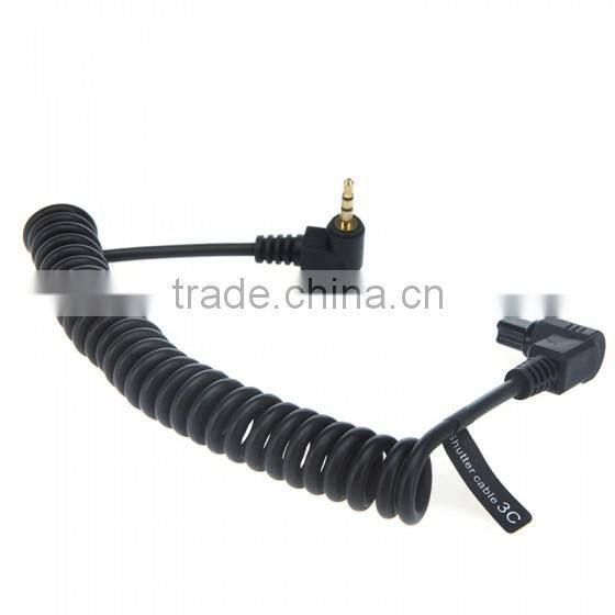 2.5mm Camera Remote spring Cable for Canon Nikon 3C for Canon EOS6D, 7D, 50D, 40D, 30D, 5D, 20D, 10D, 5D Mark II, 5D Mark III, 1