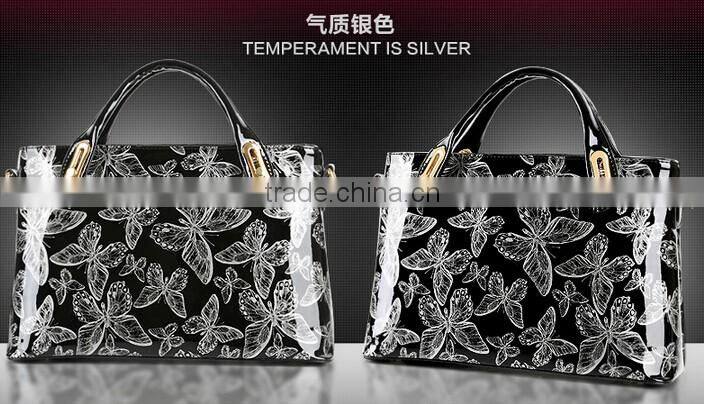 Fashion Lady Patent Leather shoulder bags handbag