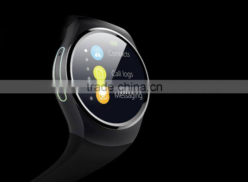 Full Display Round IPS Screen LCD MTK2502C BT4.0 Smart Watch Phone KW18 smart watch