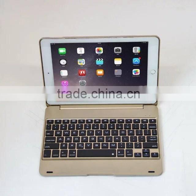 Bluefinger Factory supply clamshell Bluetooth keyboard case for newest iPad Pro&iPPAD Air 2 with coloreful protective case