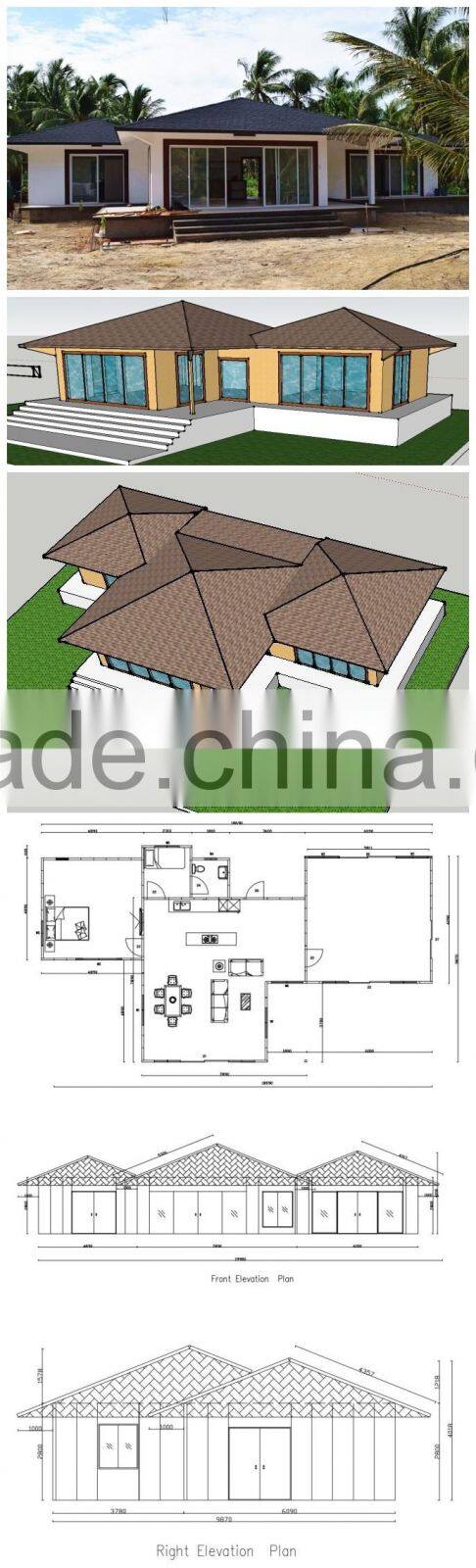Modern prefab house fireproof & thermal insulation prefabricated house