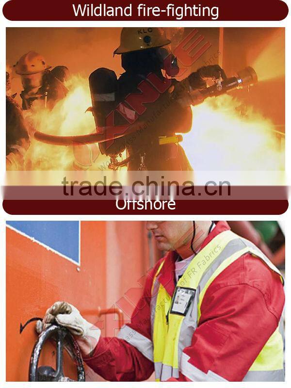 EN ISO11612 Hi vis permenent flame retardant FR AS Modacrylic fabric