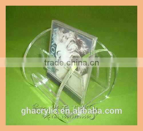 2015 Customized Size Decorate Leaf Acrylic tv shelf designs