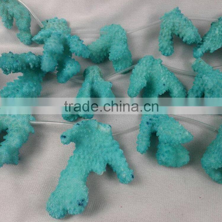 dyed color christmas gift necklace coral