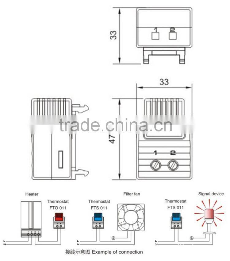 SAIP/SAIPWELL Factory Price 250V/10A Snap-action Contact Temperature Control Switch