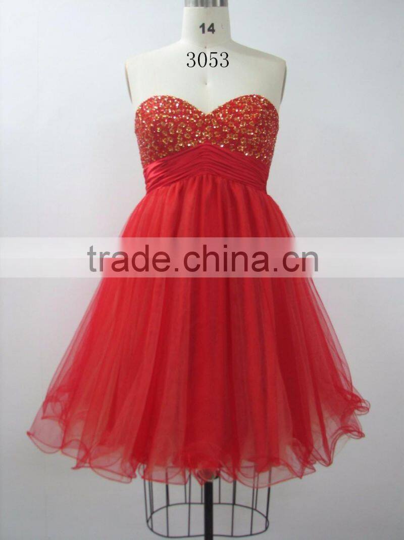 Wholesale Red Homecoming Dress Ladies Short Evening Cocktail Dresses