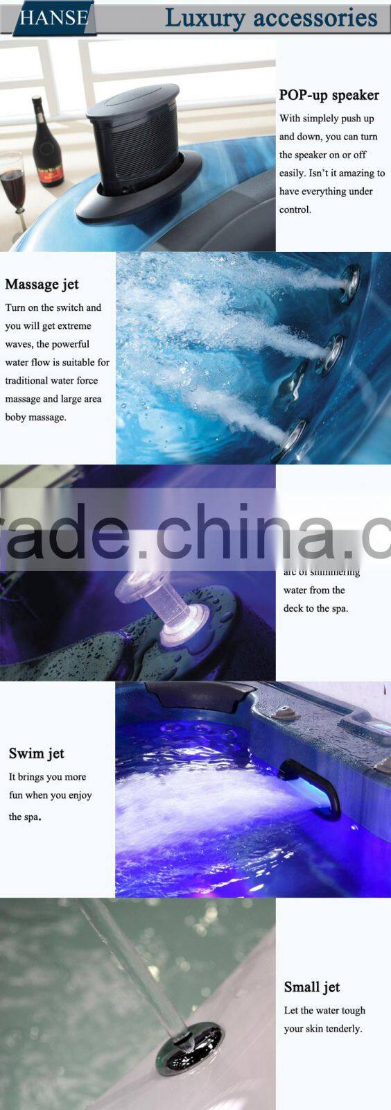 SAP-016A perfect tv sex hot tub with tv/pop-up tv outdoor spa/whirlpool spa