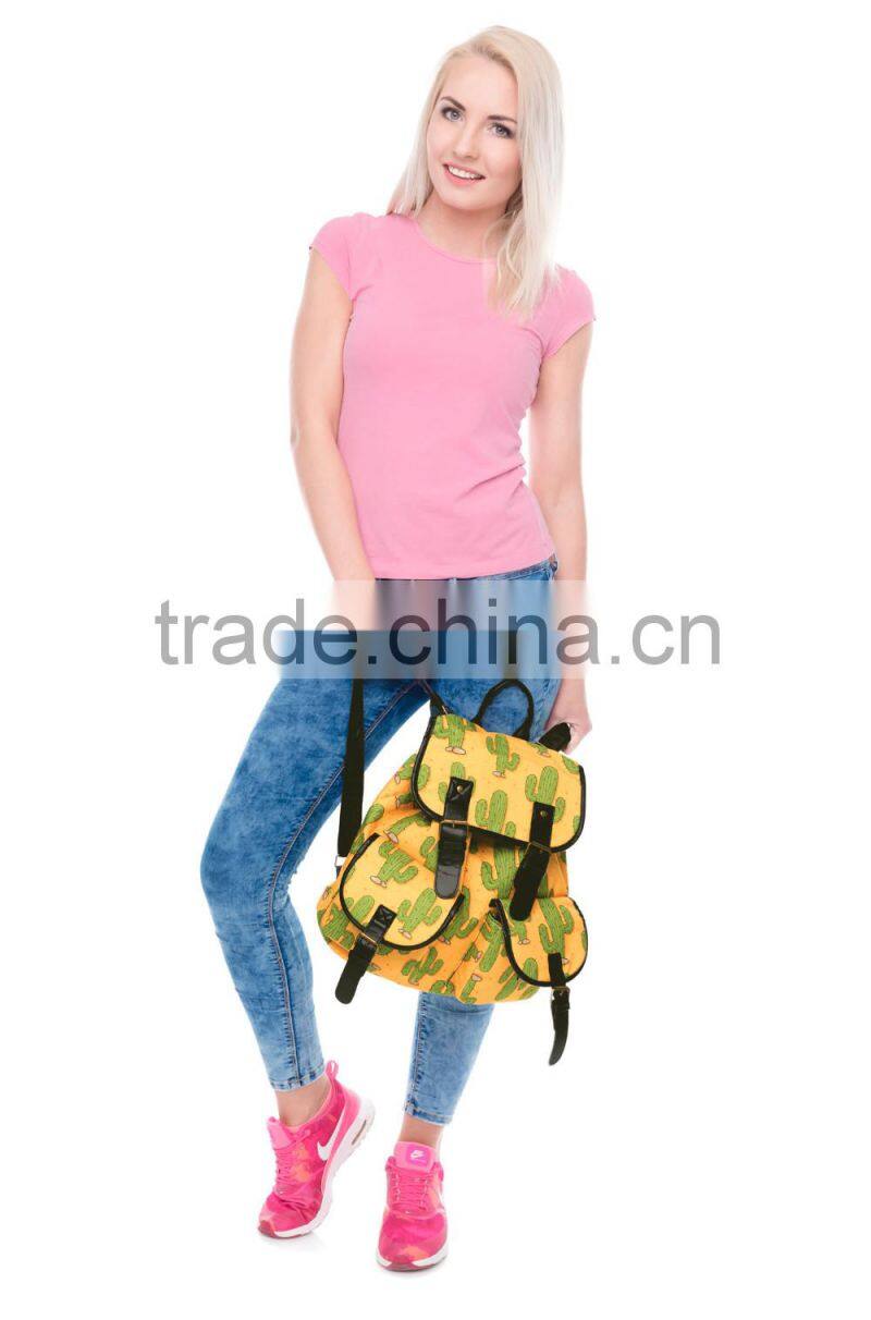 2016 3d printed mexico cactus Vintage Canvas Rucksacks Cute School Satchel Rucksack Backpack Campus Bag