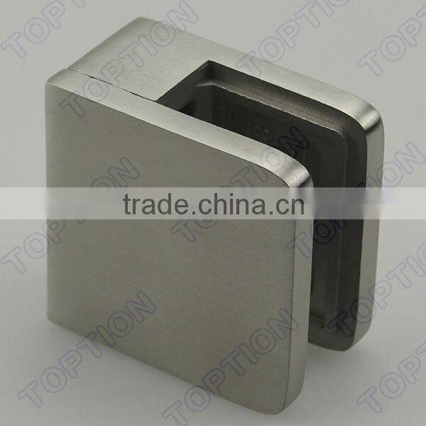 Flat Back Square Stainless Steel Glass Clamp