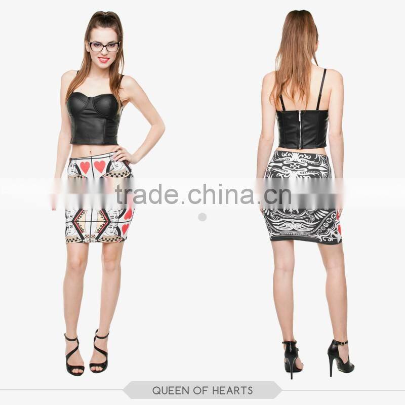 mature women hot girls sexy tight hot mini skirt high quality 3d digital full print custom hot sale tube stretchy summer skirt