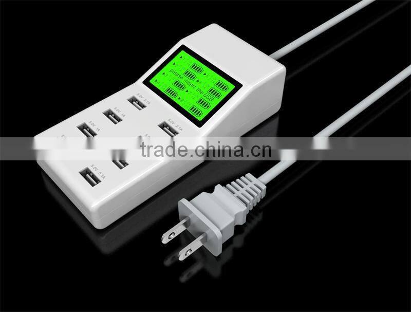 8 Port USB Mobile Charger Wall Charger
