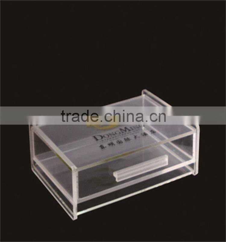 Rectangle Silk-screen Logo Acrylic Boxes for Hotel