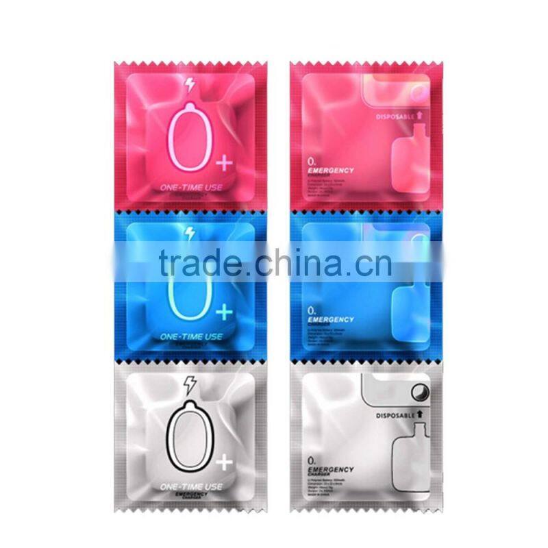 2016 hot selling one time use disposable power bank 300mah smart battery charger power banks