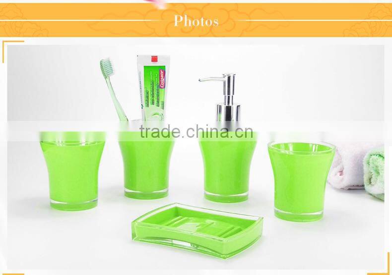 4pcs plastic bathroom sets in competitive price and high quality