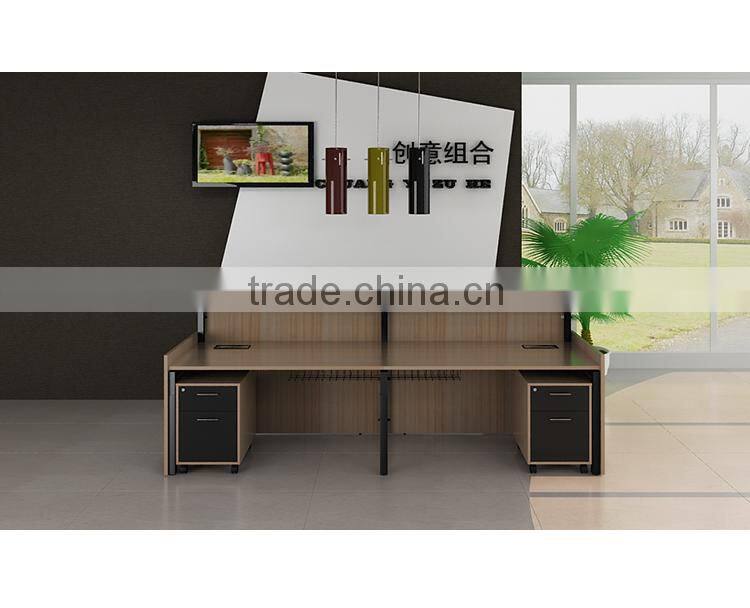 2016 New DesignTropical Wood Standing Modern reception desk wood