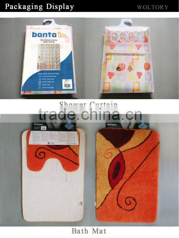 New printed Polyester hotel bath Shower curtain