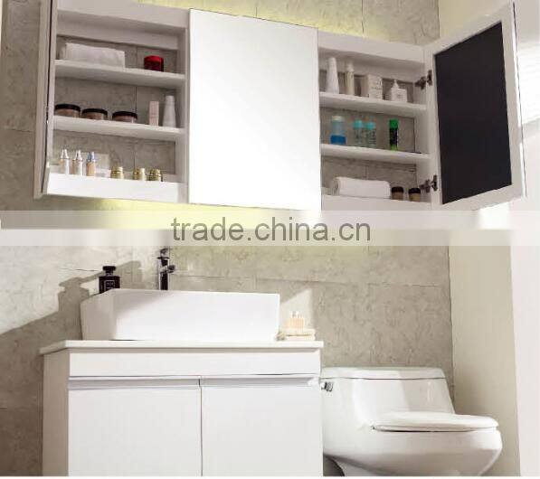 Multi-Layer solid wood Bathroom mirror vanity cabinet Top bath vanity