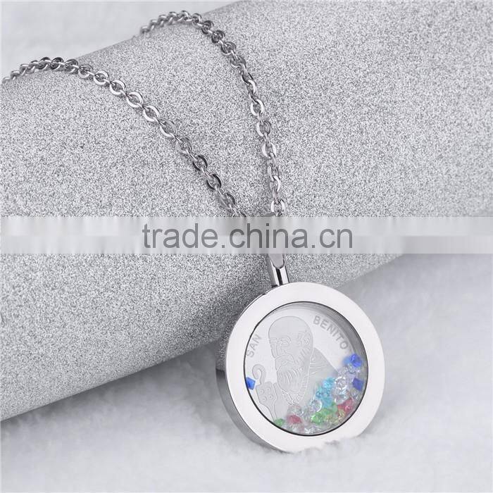 316L stainless steel zircon jewellery for women religion pendant
