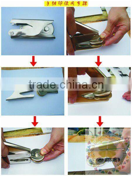 Custom letters handle grips metal embossed logo