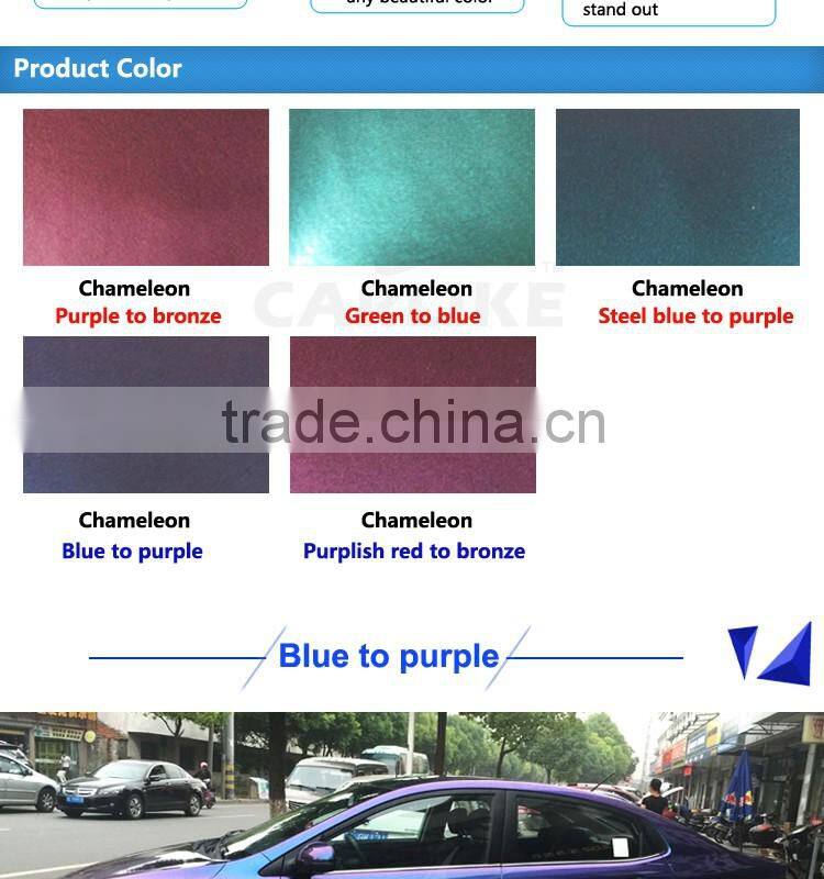 CARLIKE Stylish Air Bubble Free Chameleon Purple Film Car Body Stickers