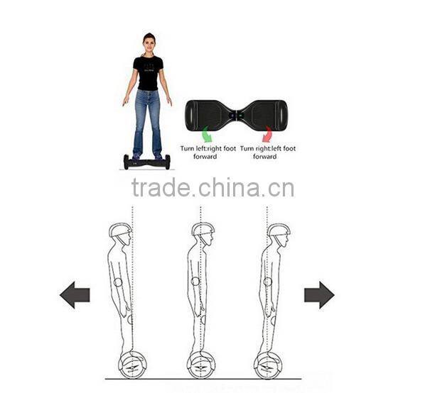 two wheels 6.5 inch electric balance scooter with led