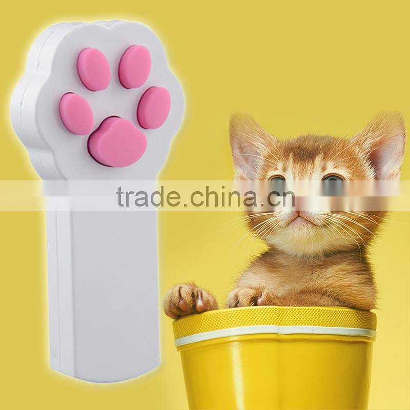 New Funny Pet Cat Interactive Automatic Red Laser Pointer toy electronic button battery