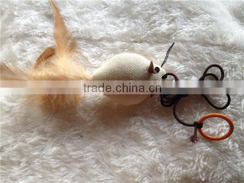 Natural material wholesale cat toy,New fur mouse cat toy