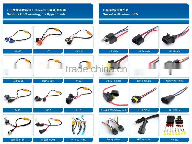 CE+FCC+ROHS verified h1 ,h3,h4 ,h7 ,h8,h9,h10,h11, h13 ,9004 ,9005, 9006 ,9007, 880 ,5202 led headlight bulbs