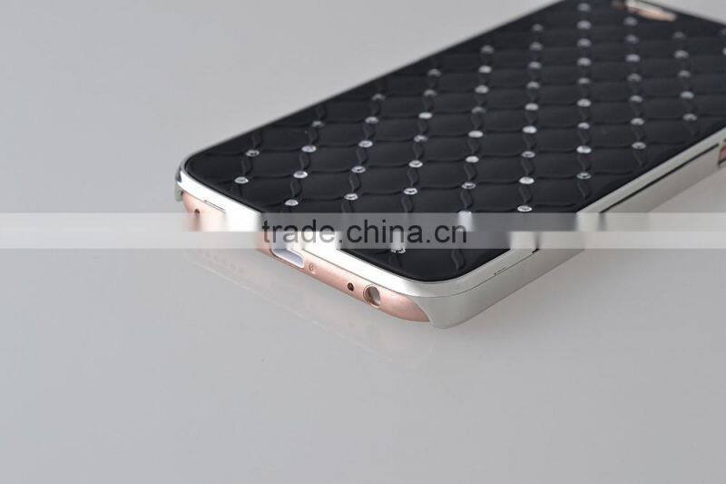 Perfect silicone seting diamond cell phone case for iphone 6 series