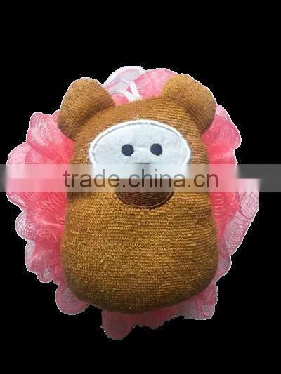 Cartoon exfoliating bath mesh sponge shower ball wash scrubber