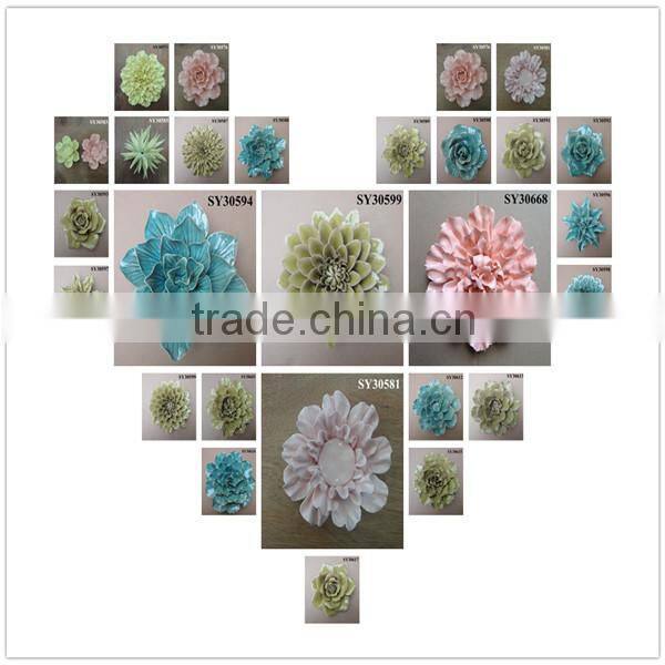 Souvenir handmake ceramic flower decoration
