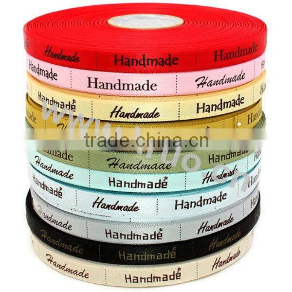 Woven Edge Polyester Satin Washable Printed Ribbon