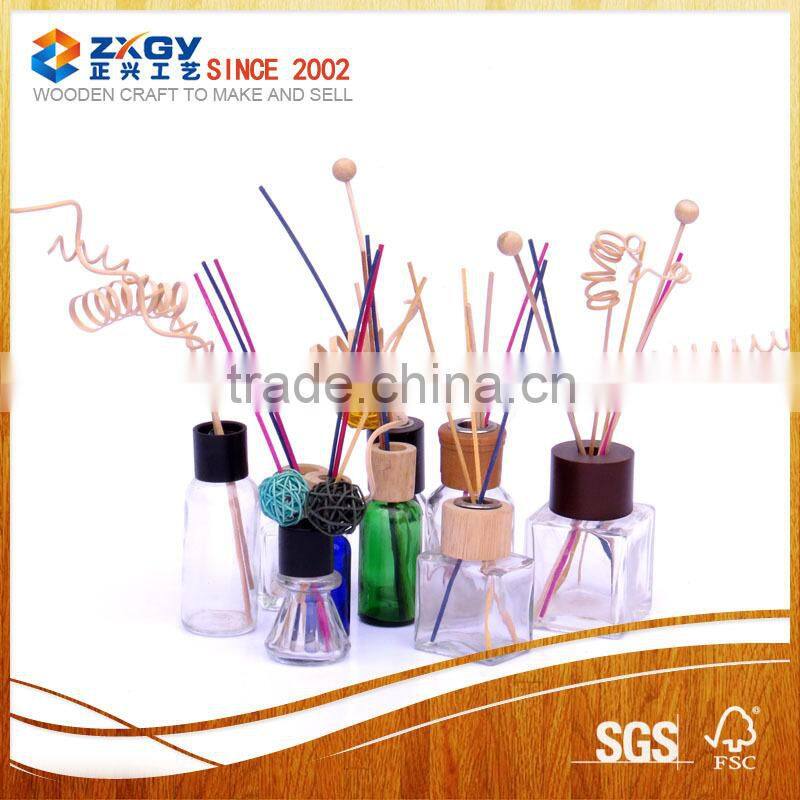 glass reed diffuser bottles with stopper cork;wooden cap