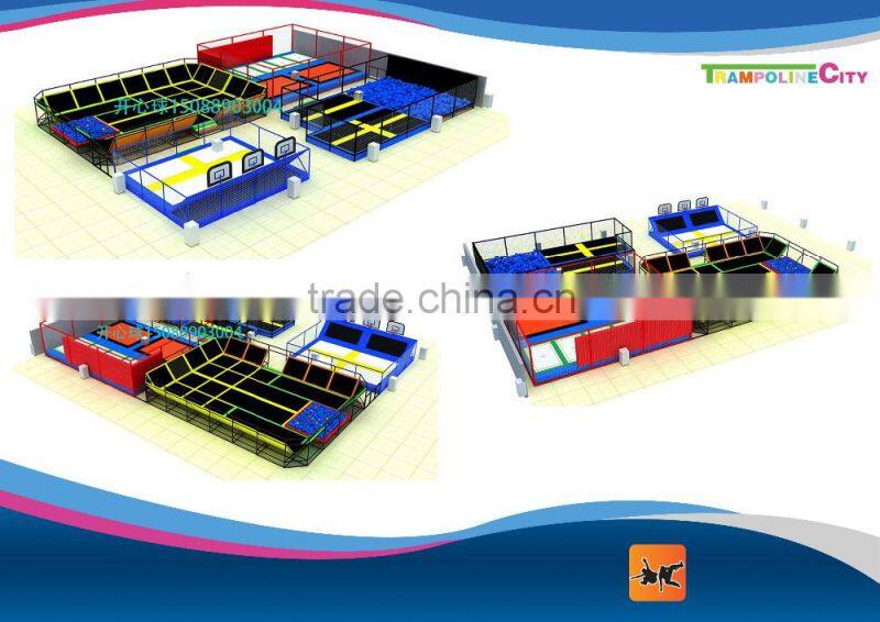 Indoor Trampoline Park Popular Commercial Different Parts Trampoline