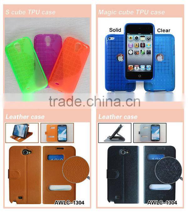 mobile phone accessories for iphone 4 leather case