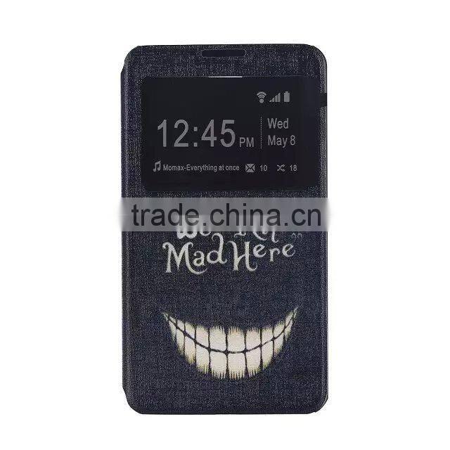 PU Plastic Printed Back Cell Phone Case For SONY E4