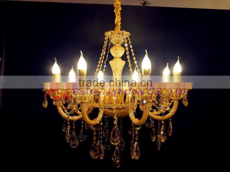 Modern led light crystal chandelier